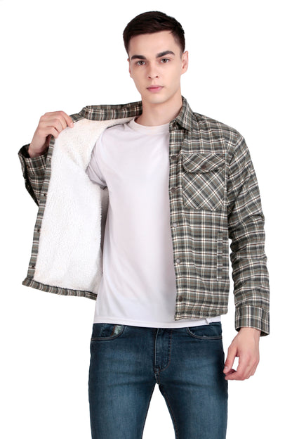 Leather Retail Classic Green Multicoloured Tweed Jacket ( LRCHECKTD2E )