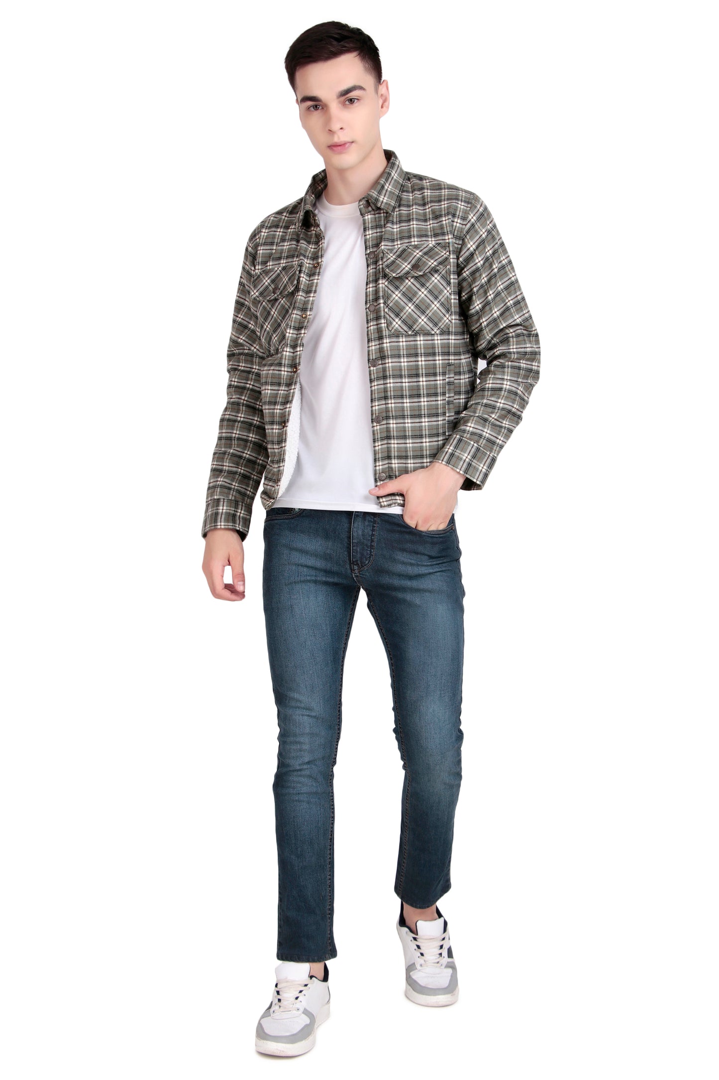 Leather Retail Classic Green Multicoloured Tweed Jacket ( LRCHECKTD2E )