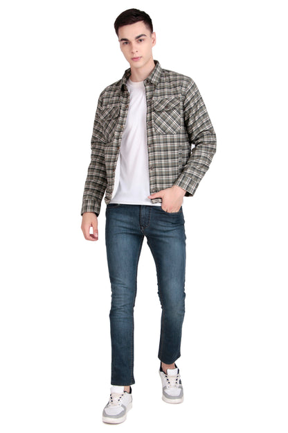 Leather Retail Classic Green Multicoloured Tweed Jacket ( LRCHECKTD2E )