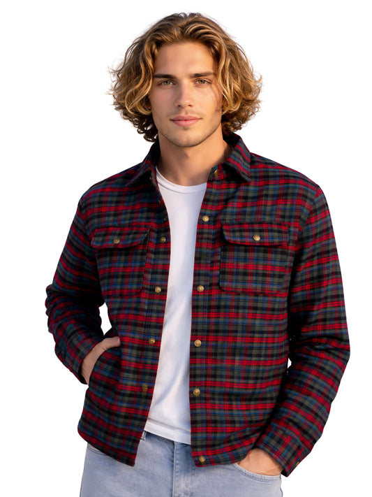 Leather Retail Multicoloured Check Tweed Jacket