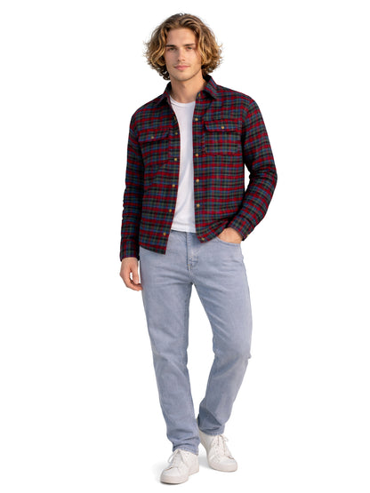Leather Retail Multicoloured Check Tweed Jacket