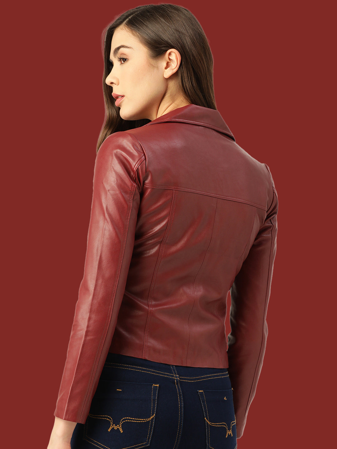 Leather Retail® Faux Leather Jacket for Women's And Girls(LRCOCH)