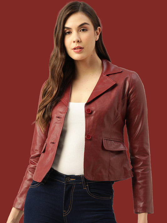 Leather Retail® Faux Leather Jacket for Women's And Girls(LRCOCH)