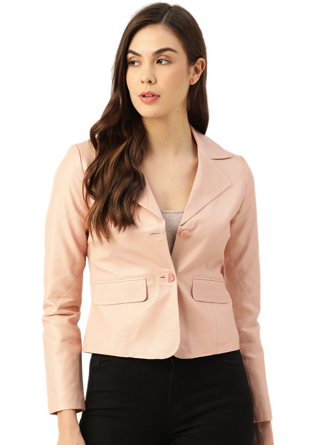 Leather Retail® Faux Leather Jacket for Women's ( LRCOPN )