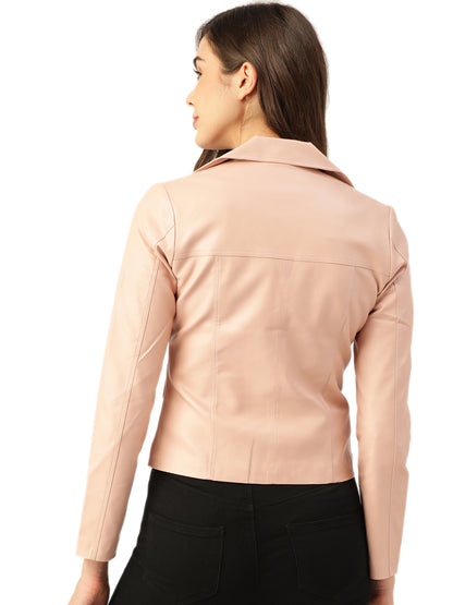 Leather Retail® Faux Leather Jacket for Women's ( LRCOPN )