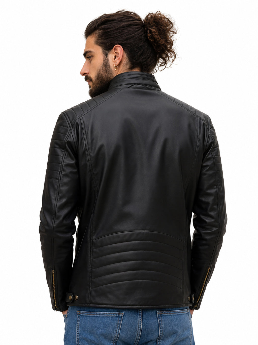 Leather Retail Men's Faux Leather Standard Length Jacket ( LRAIDEBL )