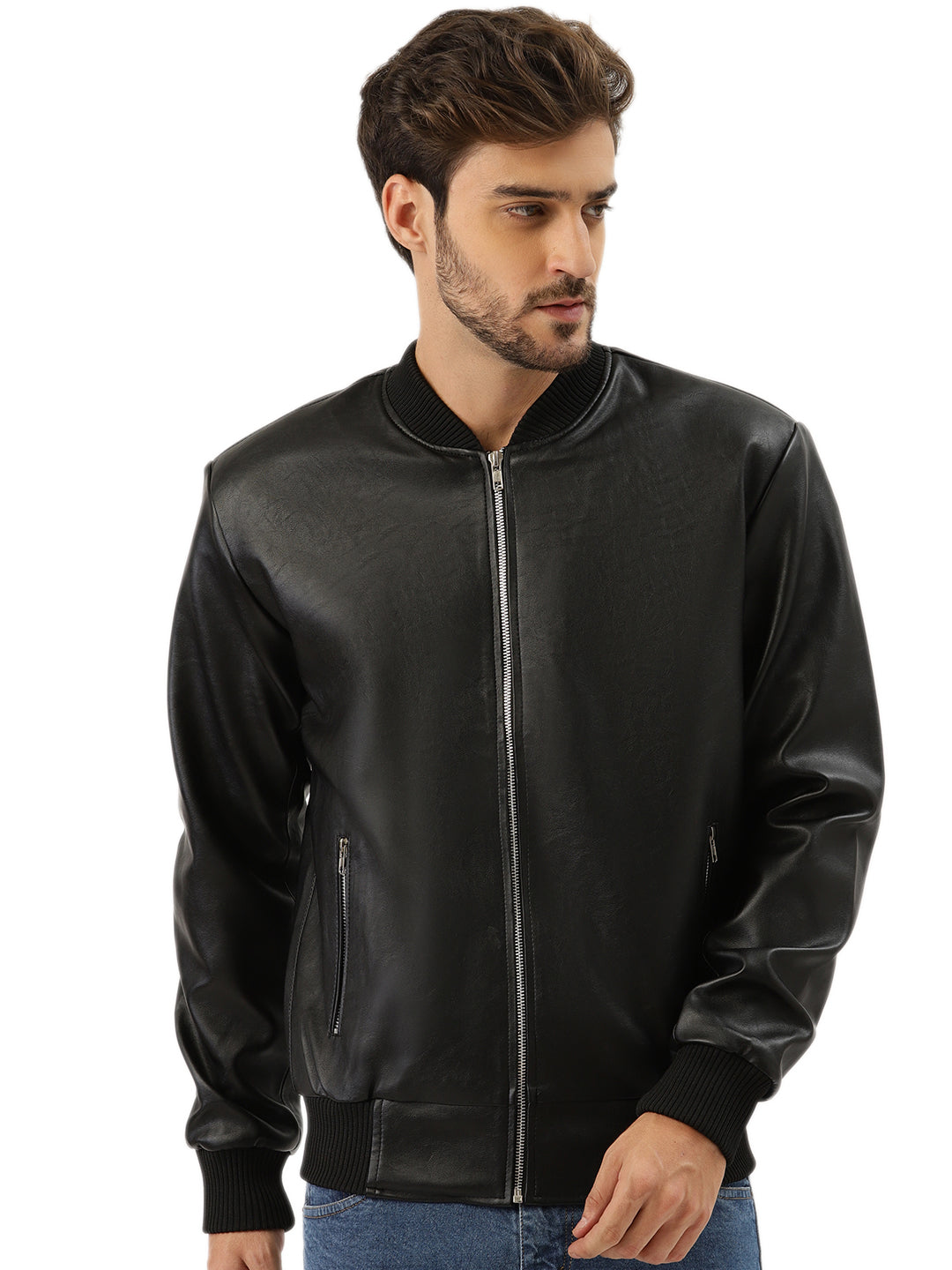 Leather Retail Men's Regular Jacket( LRELBL )