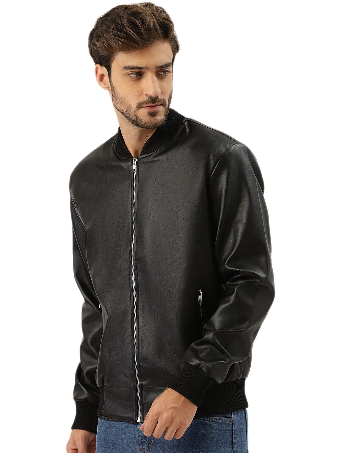 Leather Retail Men's Regular Jacket( LRELBL )