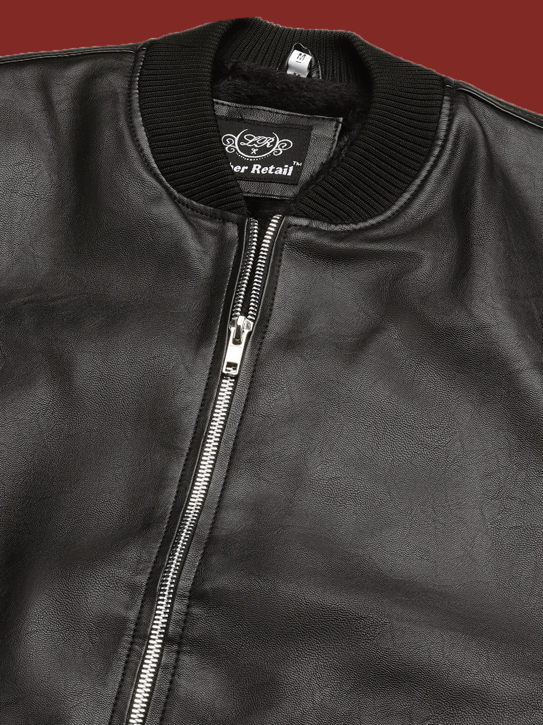 Leather Retail Men's Regular Jacket(LRELBL)