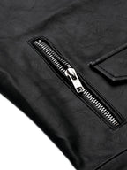 Leather Retail® Full Sleeve Solid Jacket for Women's Biker Style(LRF11BL)