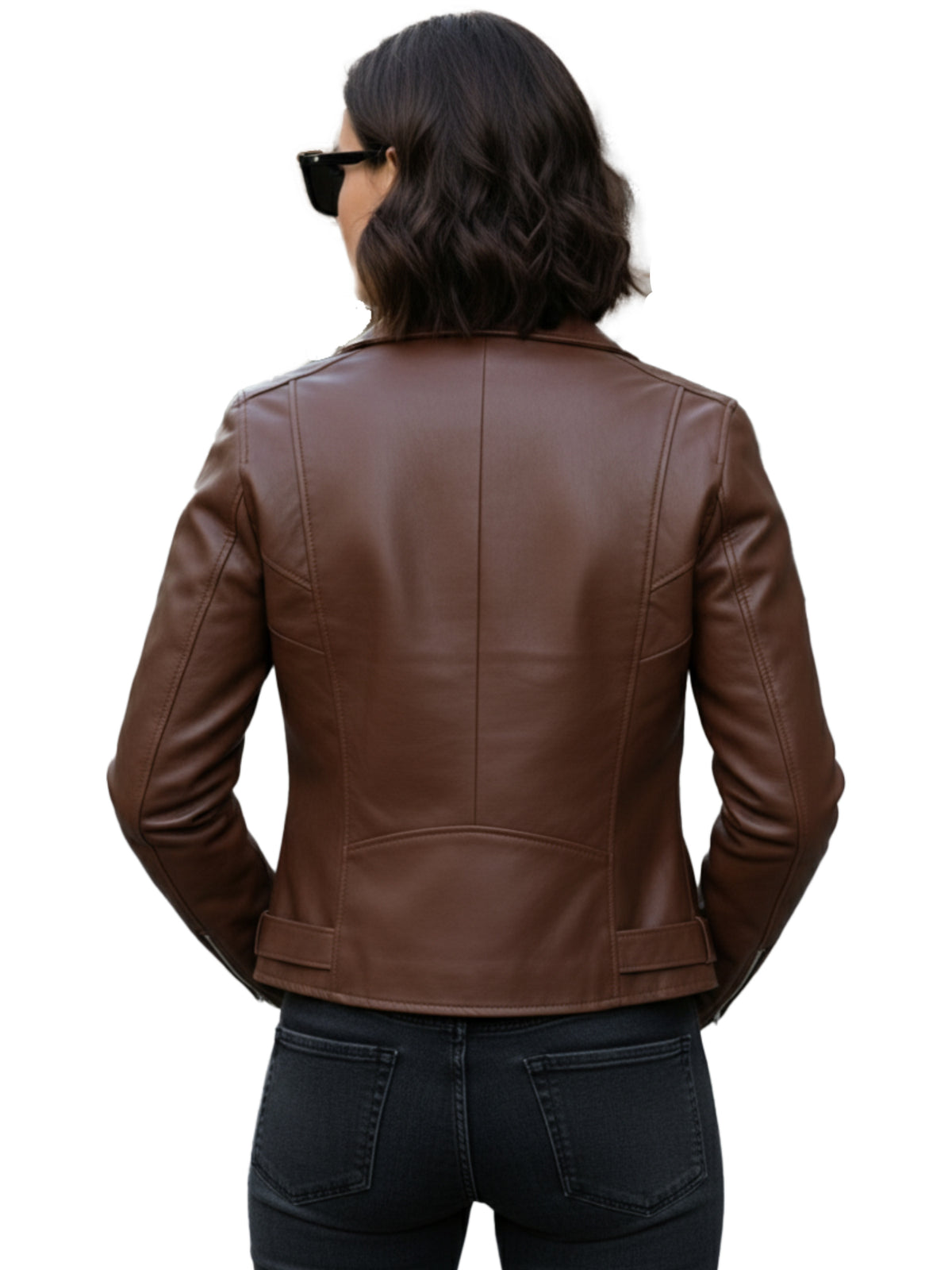 Leather Retail® Full Sleeve Solid Jacket for Women's Biker Style