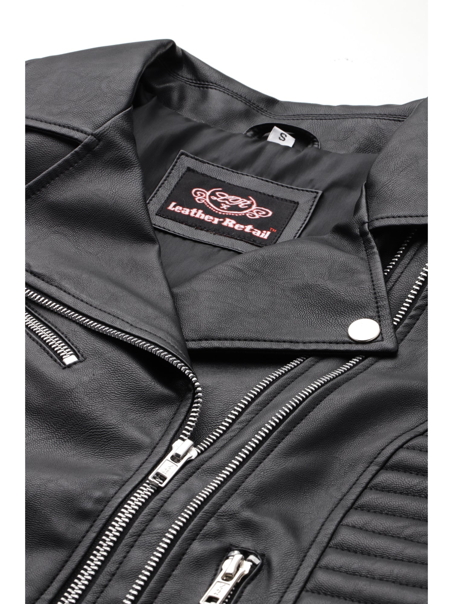 Leather Retail Faux Leather Women's Biker Jacket ( LRF30BL )