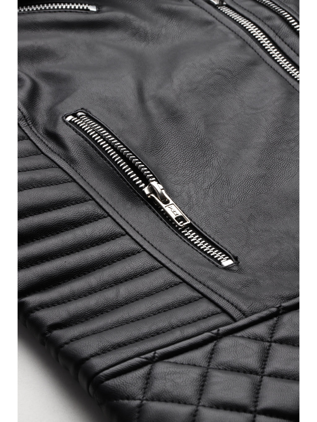 Leather Retail Faux Leather Women's Biker Jacket ( LRF30BL )