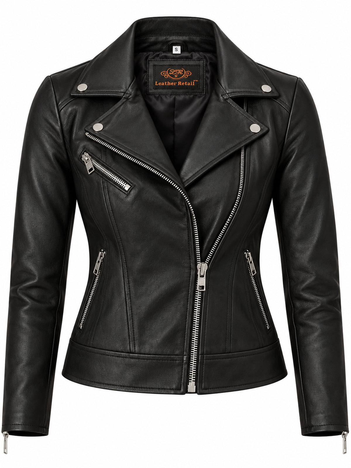 Leather Retail Women's Faux Leather Standard Length Jacket