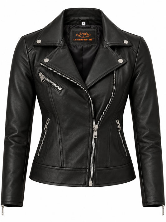 Leather Retail Women's Faux Leather Standard Length Jacket