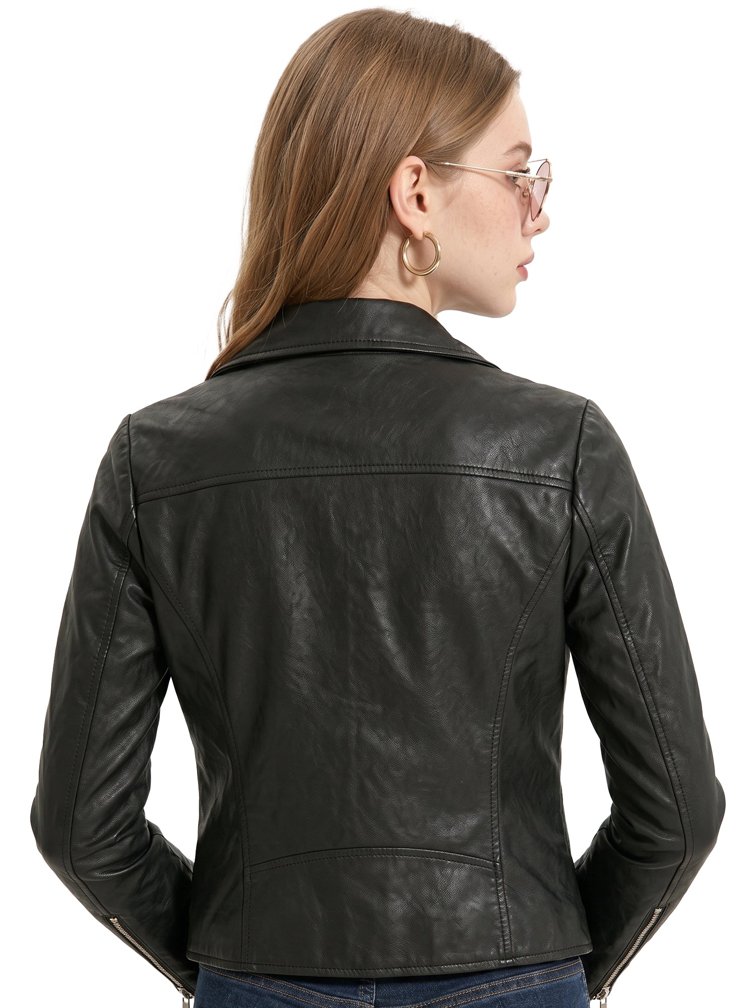 Leather Retail Women's Faux Leather Standard Length Jacket