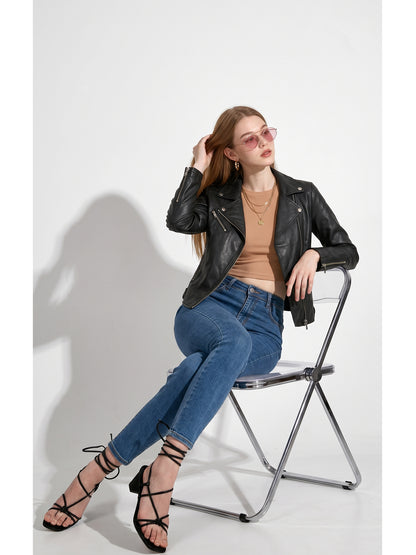 Leather Retail Women's Faux Leather Standard Length Jacket