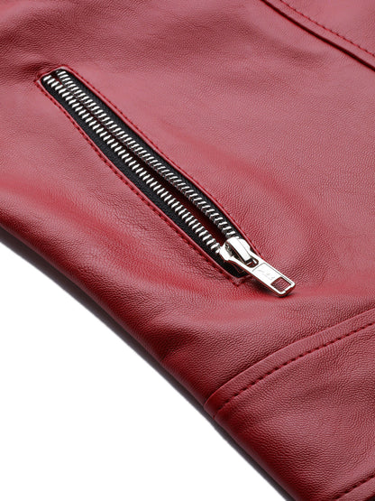 Leather Retail Women & Girls Solid Regular Jacket ( LRFRCH )