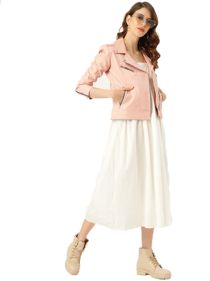 Leather Retail Girl's Regular Jacket ( LRFRPN )