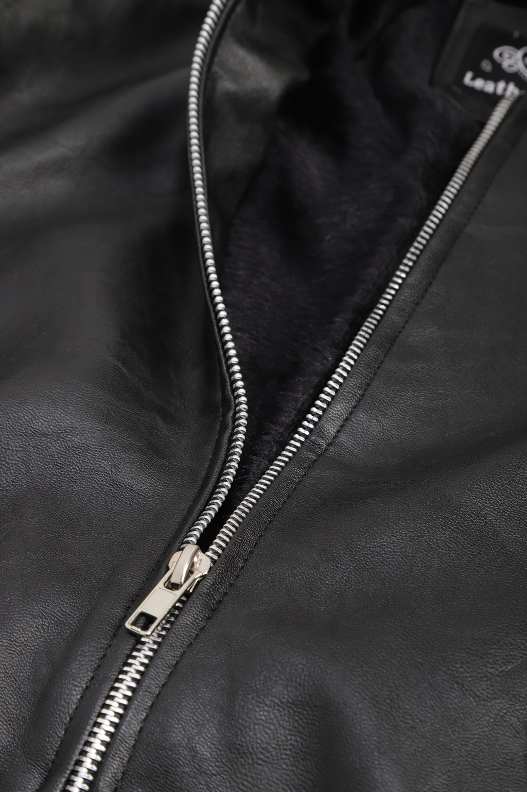 Leather Retail® Black Faux Leather Jacket for Kids( LRKDELBL )