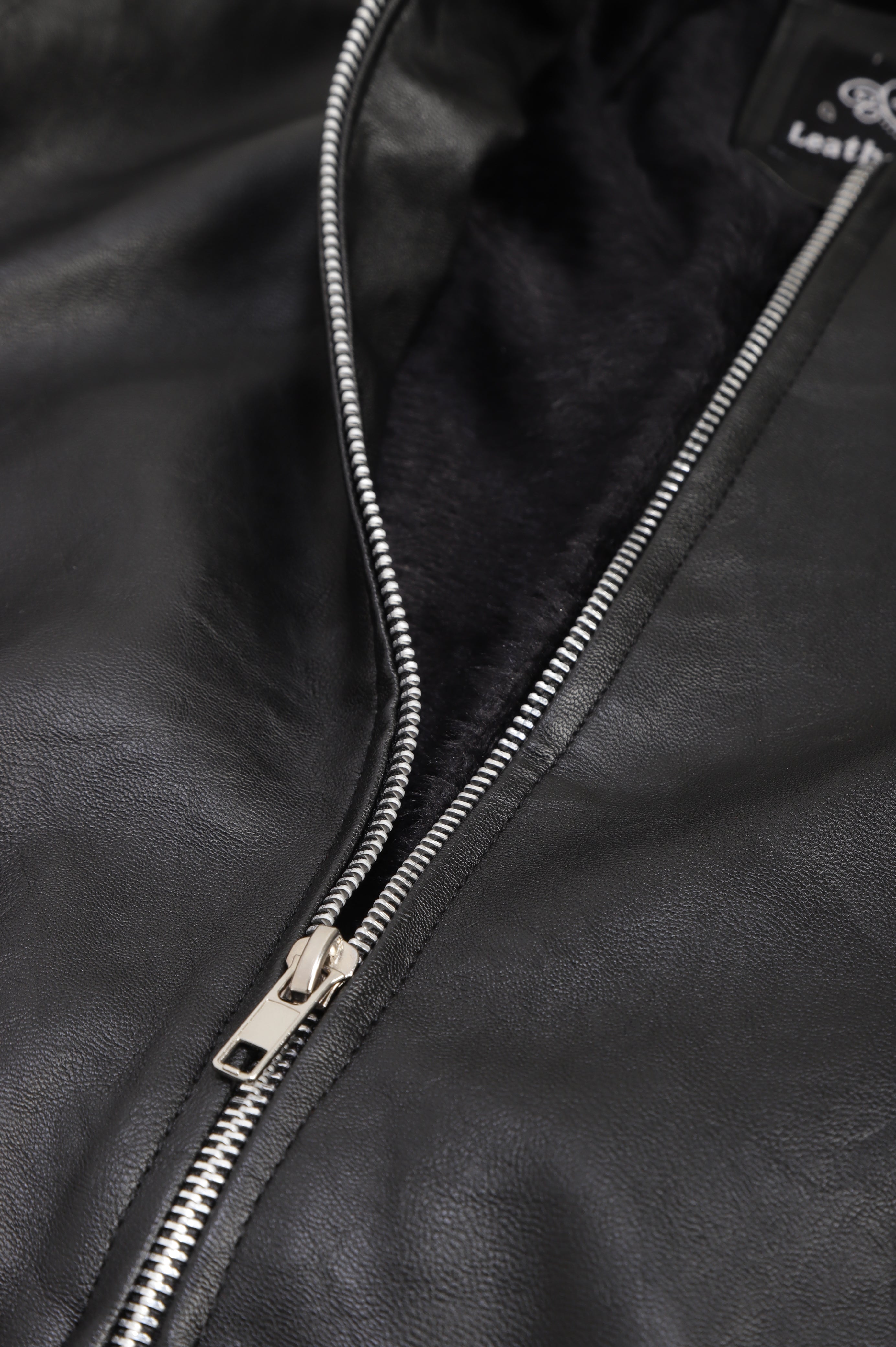 Leather Retail® Black Faux Leather Jacket for Kids( LRKDELBL )