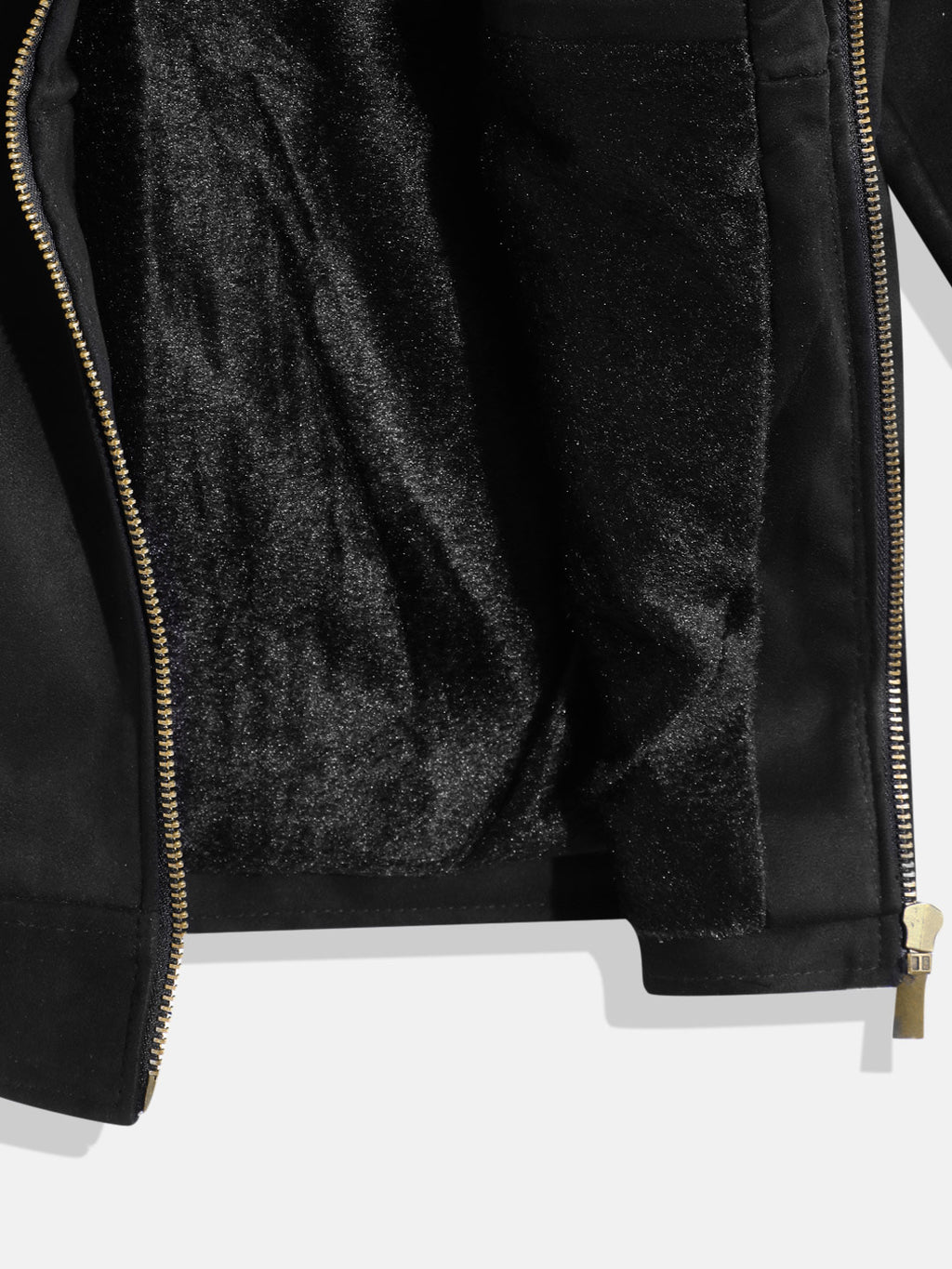 Leather Retail Kid's Black Suede Faux Leather Jacket ( LRKDSUDDEBL  )