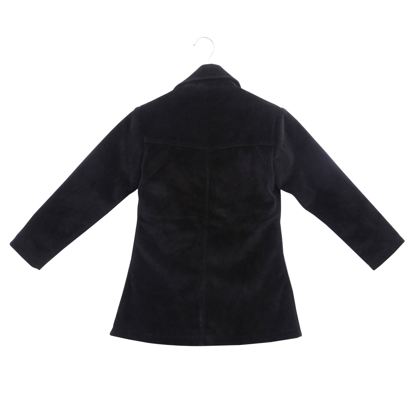 Leather Retail Kids Velvet winter jacket For Girls (LRKDVEL3BL)