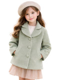 Leather Retail Kids Velvet winter jacket For Girls ( LRKDVEL3GR )
