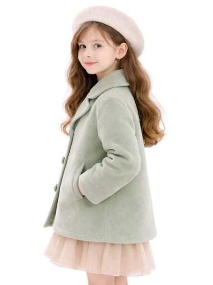Leather Retail Kids Velvet winter jacket For Girls