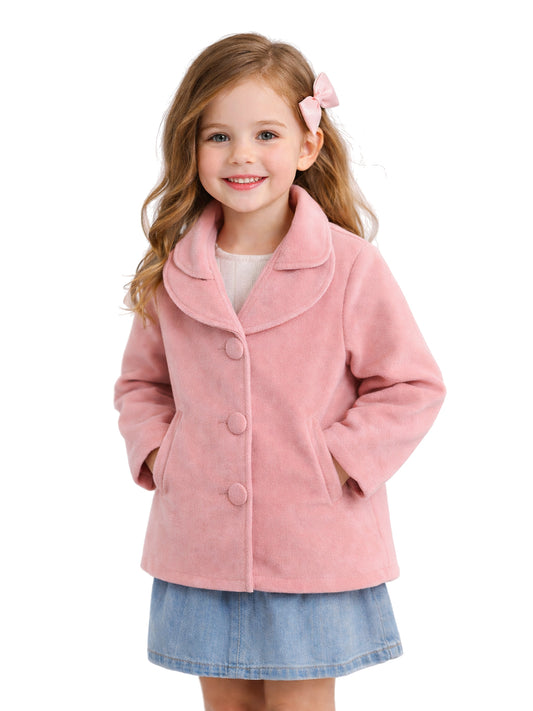 Leather Retail Kids Velvet winter jacket For Girls