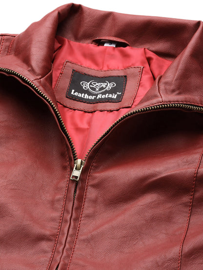 Leather Retail® Full Sleeve Solid Jacket for Women's(LRLOCH)
