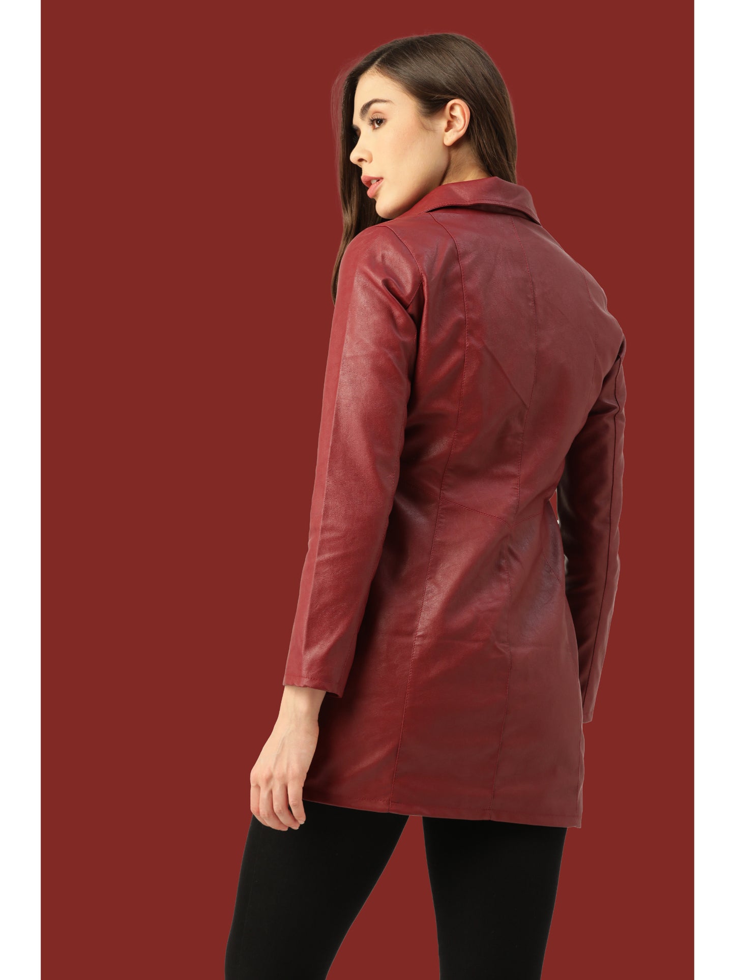 Leather Retail® Full Sleeve Solid Jacket for Women's(LRLOCH)