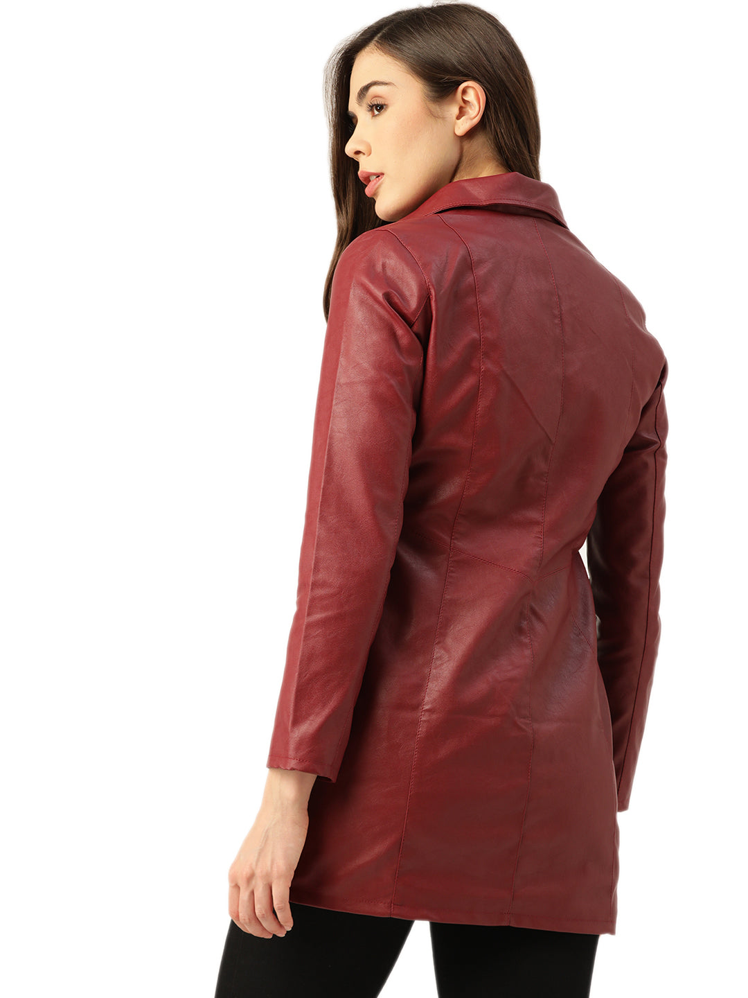Leather Retail® Full Sleeve Solid Jacket for Women's(LRLOCH)