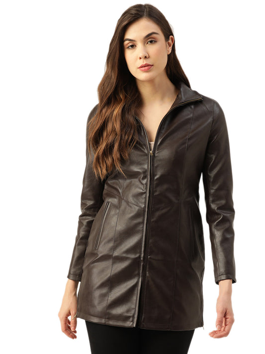 Leather Retail Women's Textured Regular Jacket( LRLOCO )