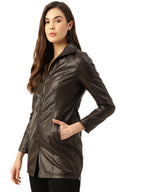 Leather Retail Women's Textured Regular Jacket( LRLOCO )