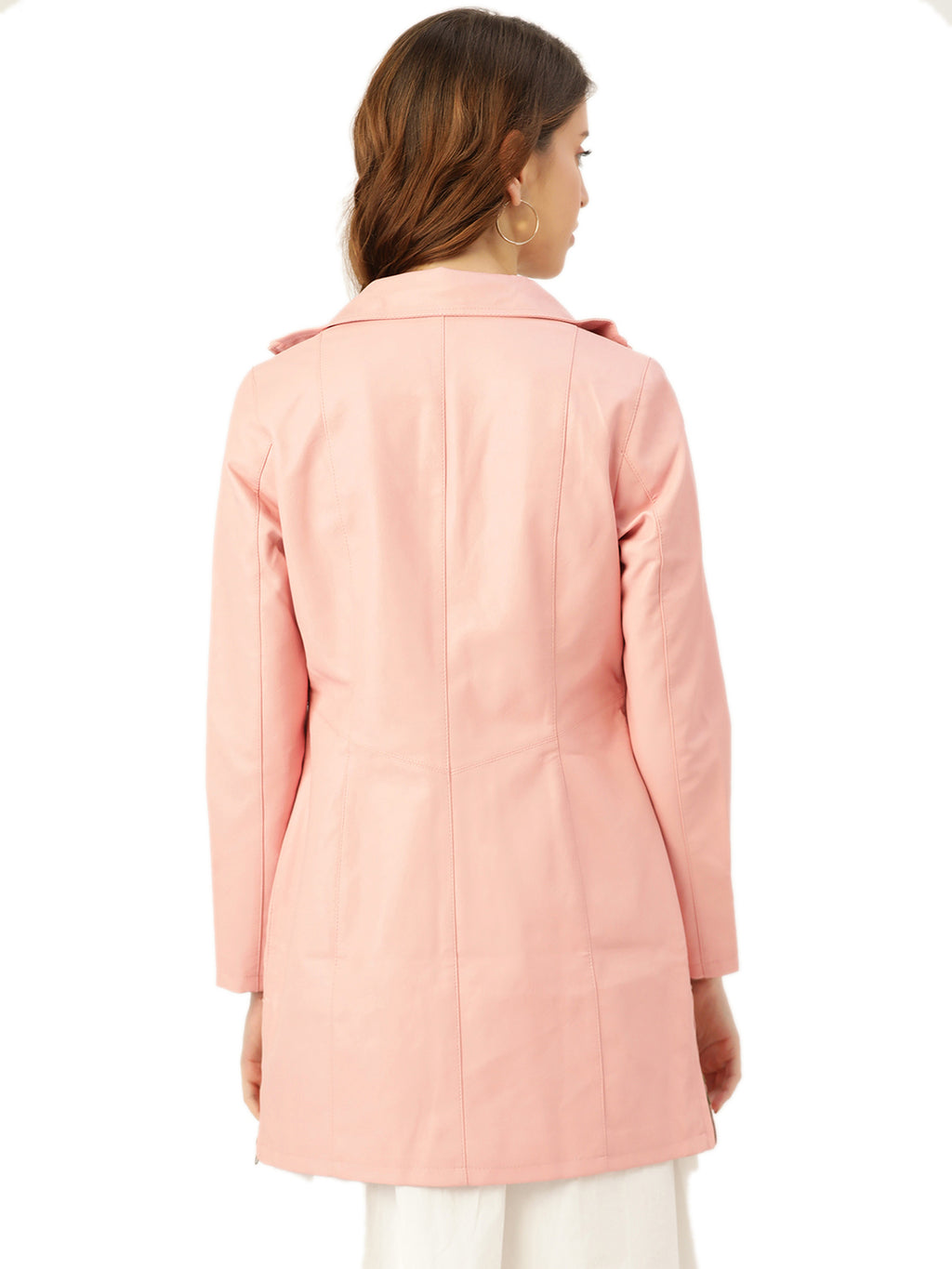 Leather Retail® Full Sleeve Solid Jacket for Women's( LRLOPN )