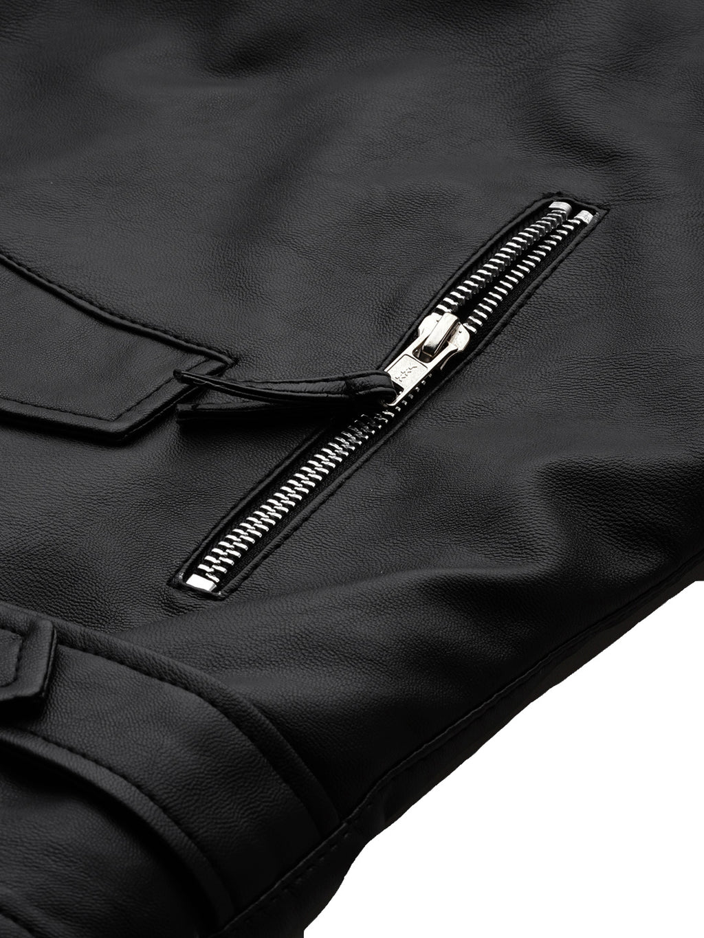 Leather Retail® Full Sleeve Solid Jacket for Men's Biker Style ( LRAIM11BL )