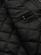 Leather Retail Men's Solid Biker Jacket (LRAIM33BL)