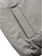 Leather Retail® Mens Solid Polyester Winter Jacket Grey Color( LRM35GE )