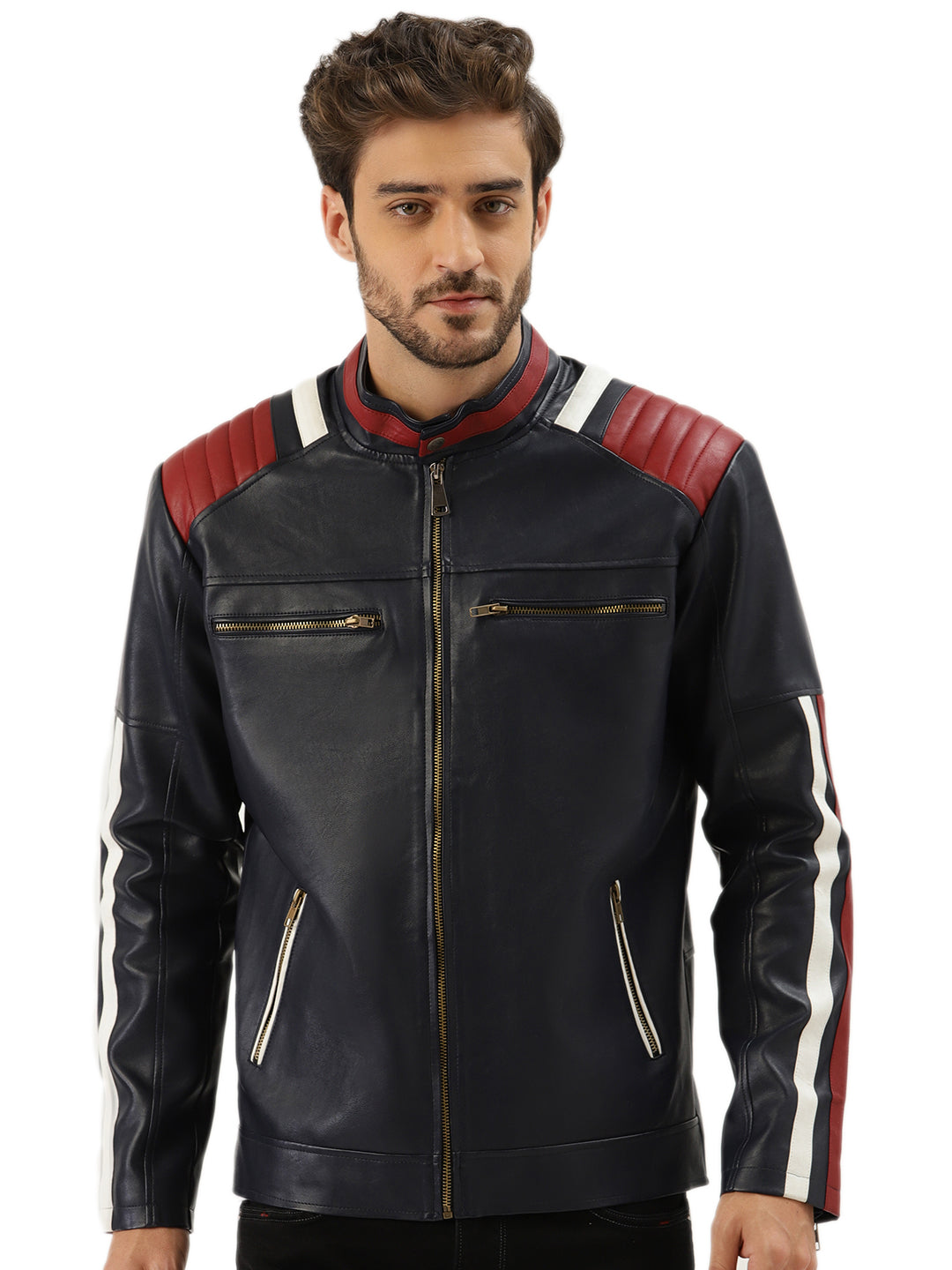 Leather Retail Men's Jacket(LRMPBU)