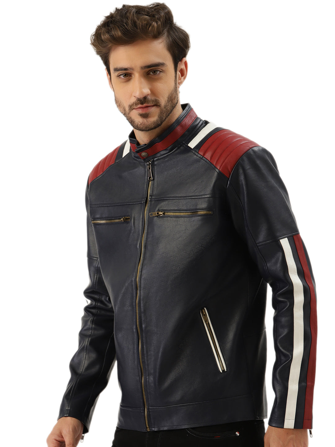 Leather Retail Men's Jacket(LRMPBU)