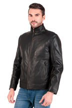 Leather Retail Pure Genuine Leather Biker Jacket ( LRPLM43BL )