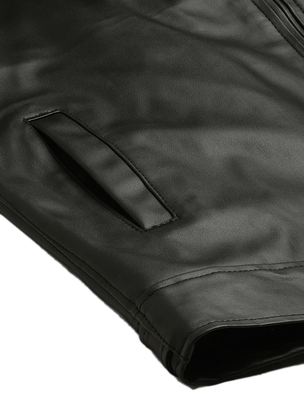 Leather Retail Men's Black Leather Jacket ( LRAIPLBL )