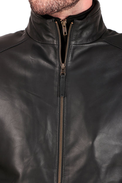 Leather Retail Pure Genuine Leather Biker Jacket ( LRPLM43BL )