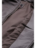 Leather Retail Genuine Leather Biker Jacket For Women's ( LRPLF14CO )