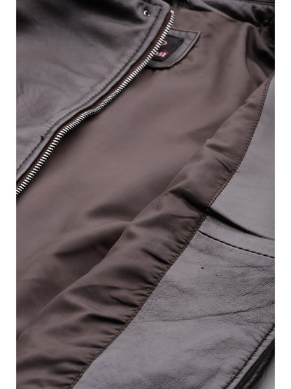 Leather Retail Genuine Leather Biker Jacket For Women's ( LRPLF14CO )