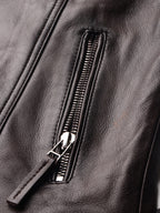 Leather Retail Genuine Leather Biker Jacket For Women's ( LRPLF15CO )