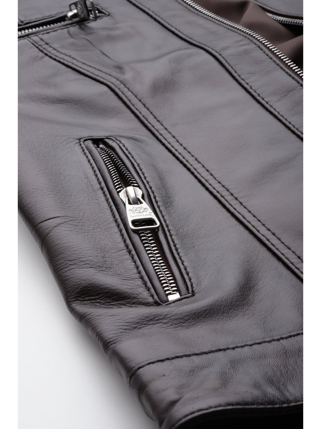 Leather Retail Genuine Leather Biker Jacket For Women's ( LRPLF15CO )