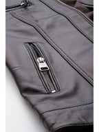 Leather Retail Genuine Leather Biker Jacket For Women's ( LRPLF15CO )