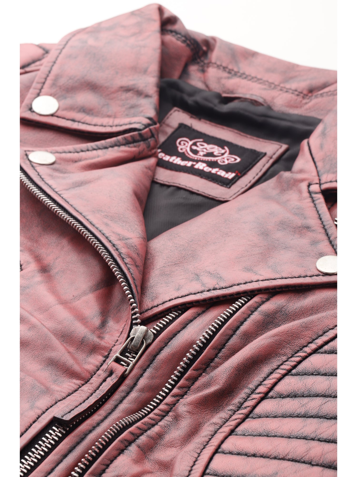 Leather Retail Female's Pure Genuine Leather Pink Jacket ( LRPLF16PN )